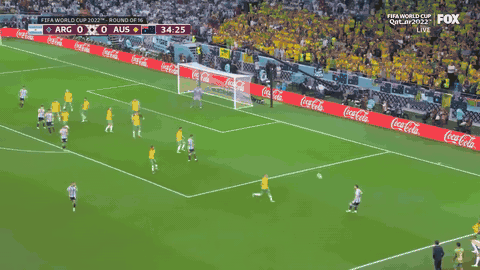 Messi 35' vs Australia — 12s broadcast clip